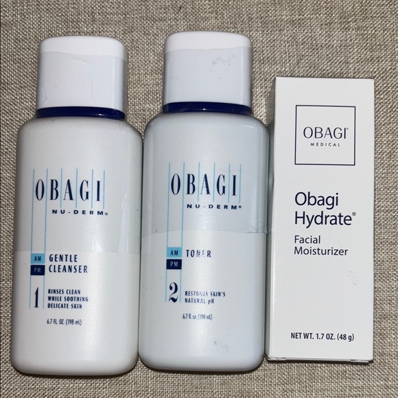 Obagi Nu-Derm Gentle Cleanser Toner obagi hydrate  Bundle NWT - Picture 1 of 7